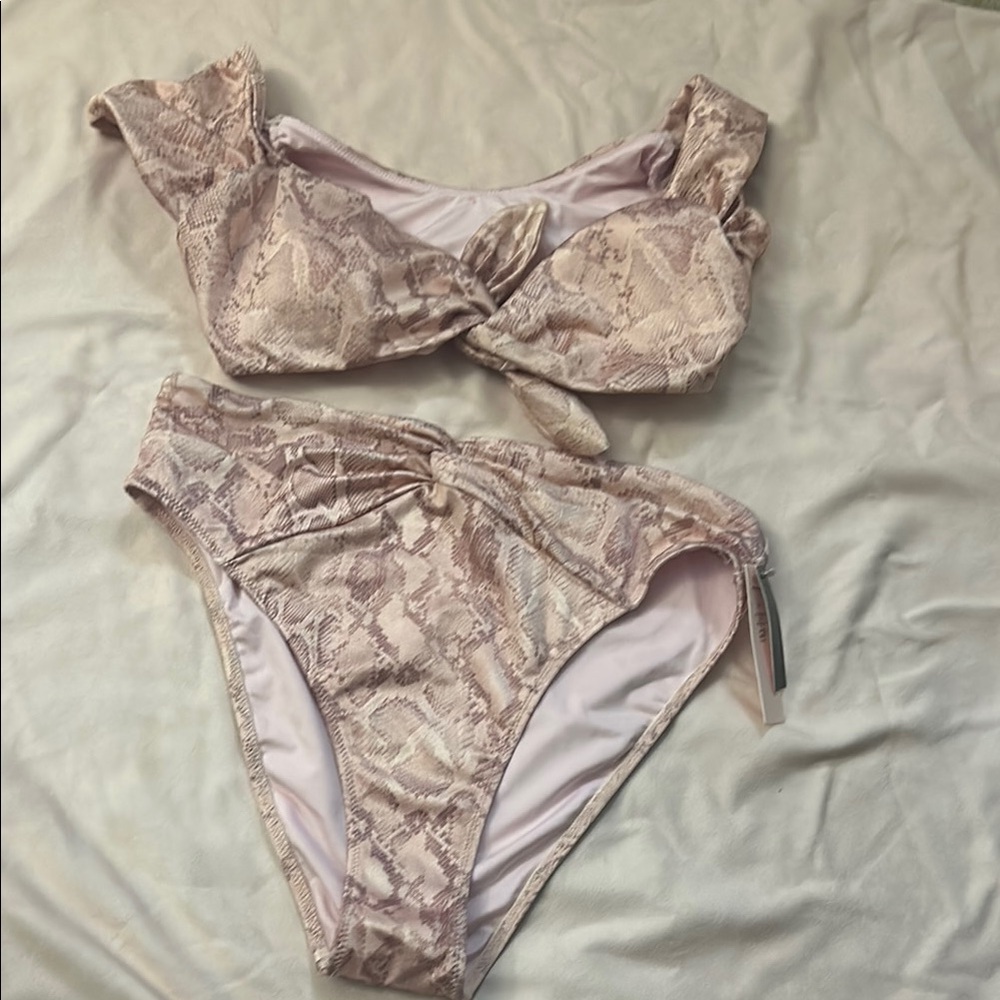 Victoria’s Secret Women's Snake Print Bikini Set